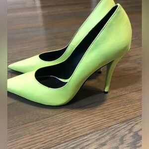Zara lime green pumps